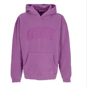 OBEY Lightweight Hoodie Collegiate Extra Heavy Hoodie SIze Medium Purple